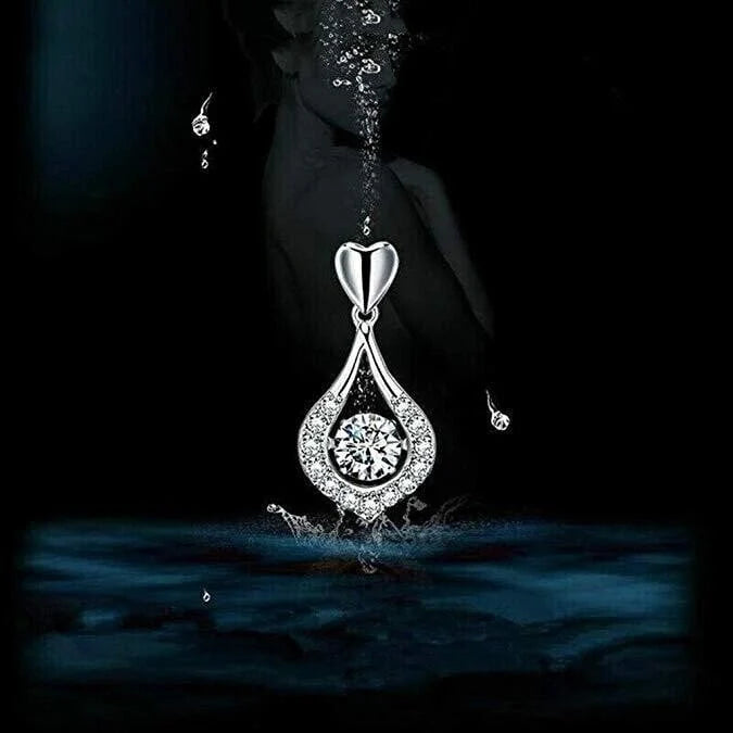 ⏳Time-Limited Special⏰Twinkling Heart Waterdrop Stone Necklace💎