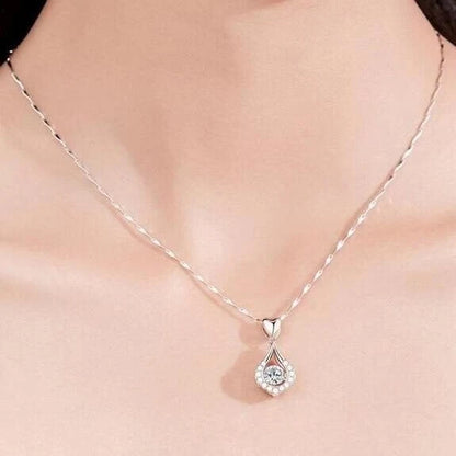 ⏳Time-Limited Special⏰Twinkling Heart Waterdrop Stone Necklace💎