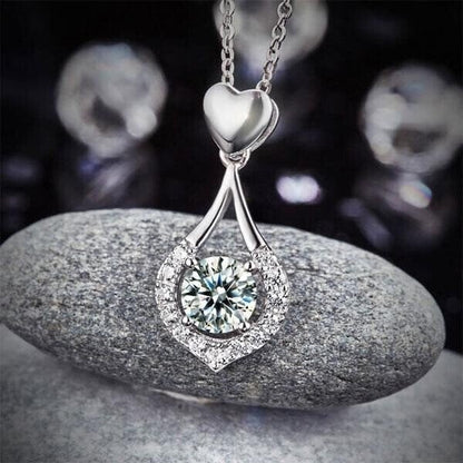 ⏳Time-Limited Special⏰Twinkling Heart Waterdrop Stone Necklace💎