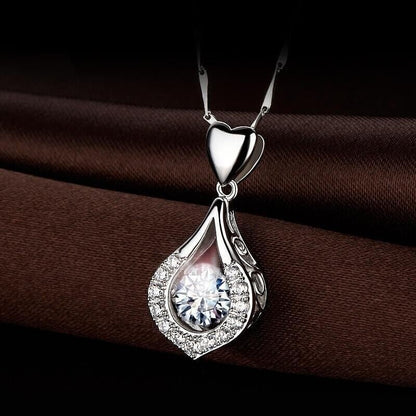 ⏳Time-Limited Special⏰Twinkling Heart Waterdrop Stone Necklace💎