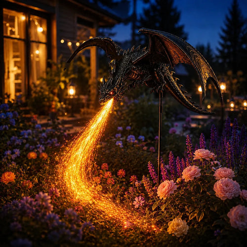 ⏳ Last Day 49% OFF – 👼🐉Solar Dragon Fire Garden Light🔥