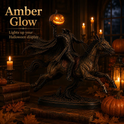 ⏰Limited Stock 50% OFF - 🎃🏇Midnight Chase Headless Horseman Statue✨