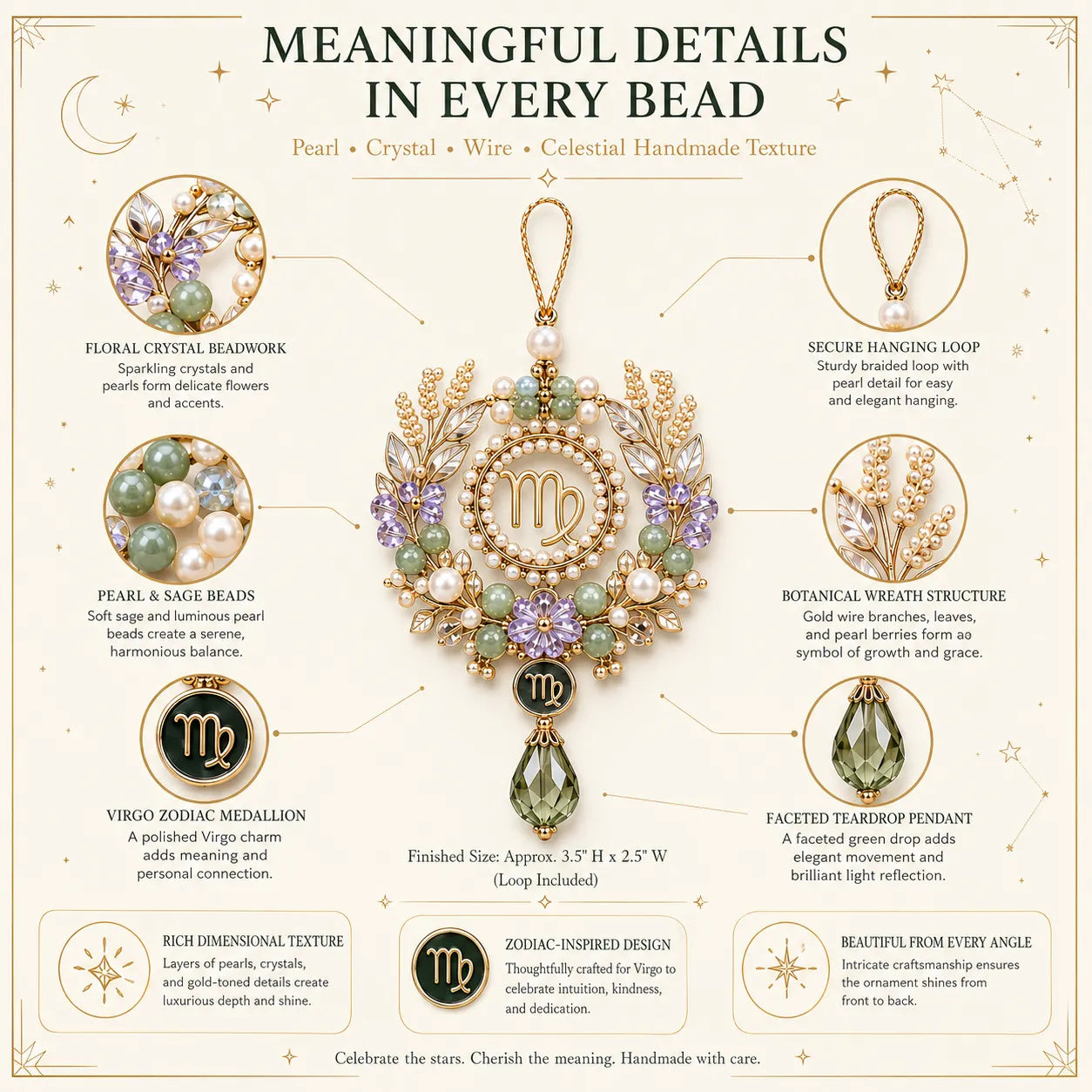 ✨ Zodiac Blessing Beaded Ornament DIY Kit