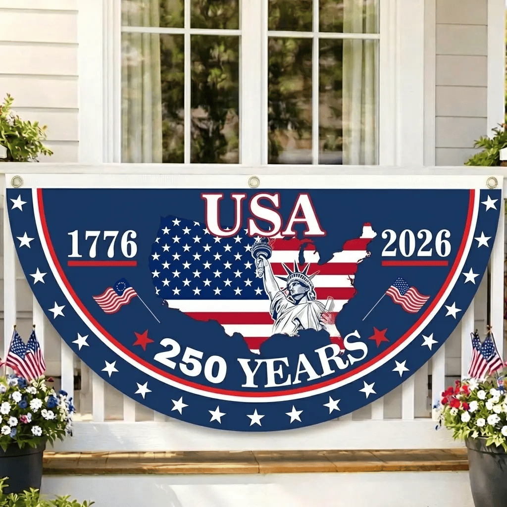 🎇 250th Anniversary USA Fan Flag 🇺🇸 | ✨Buy 1 Get 1 Free