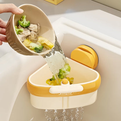 🔥Suction Cup Sink Corner Rack