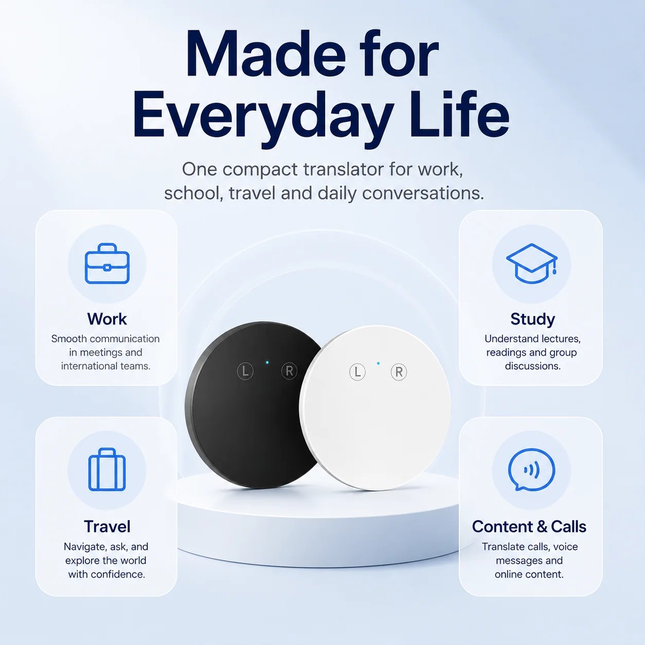🔥HOT SALE🔥AI Language Translator Device – Real-Time Two-Way Voice Translator with Multi-Language Support