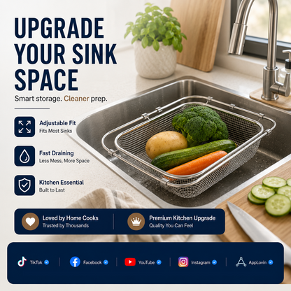 Great Gift - Expandable Over The Sink Dish Drying Rack