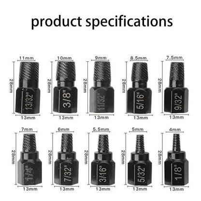 🔩 10Pcs Broken Head Screw Hexagon Socket Bolt Removal Tool