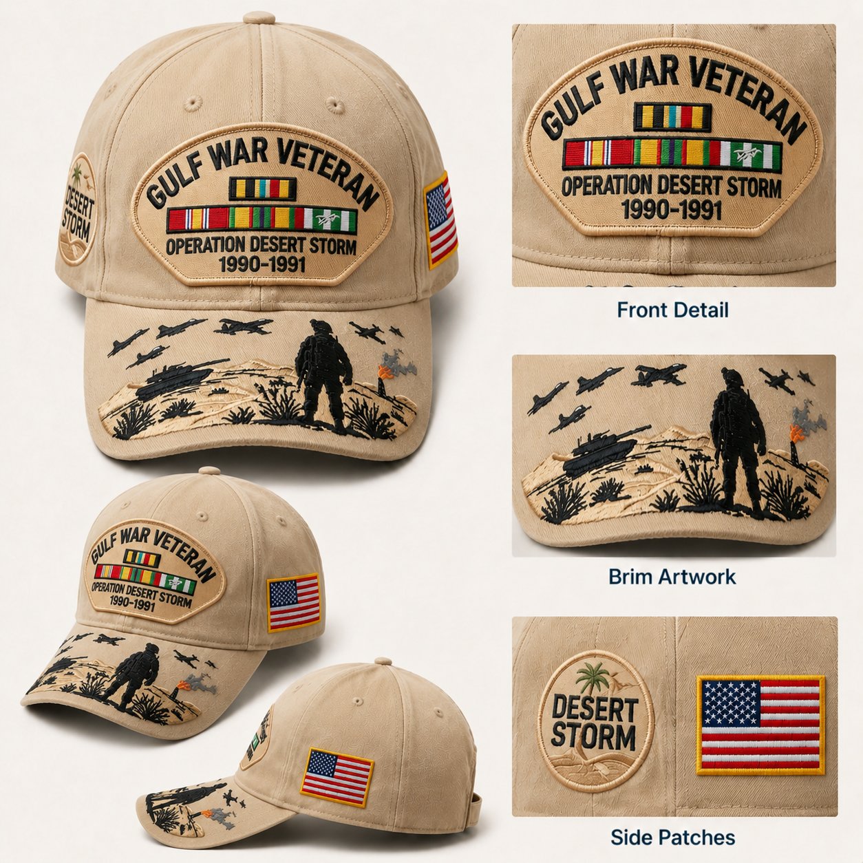 US Last Day Promo: 49% OFF 🎖️ - Gulf War Veteran Tribute Cap