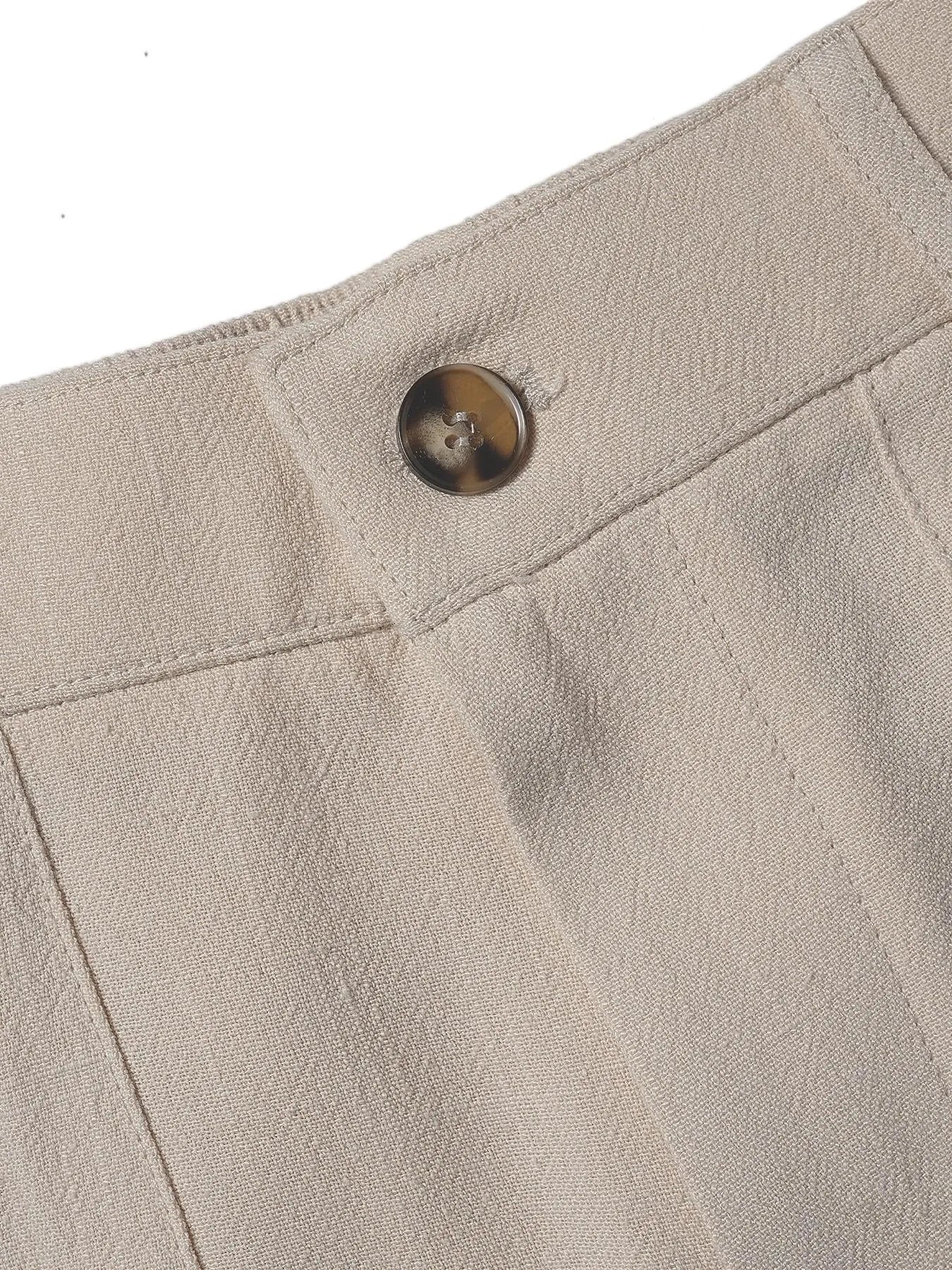 🔥Bestseller👖Women's High Waist Cotton Linen Wide Leg Pants