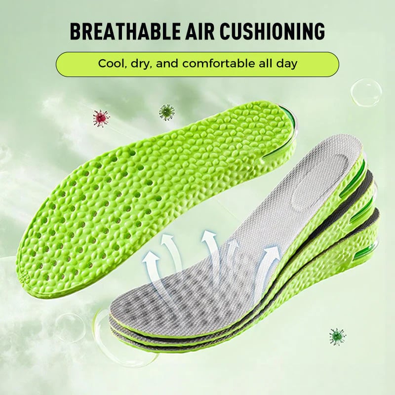 📢📢50% OFF!! ⏰ Comfortable cushioned insoles that increase height: walk effortlessly and in style!👟