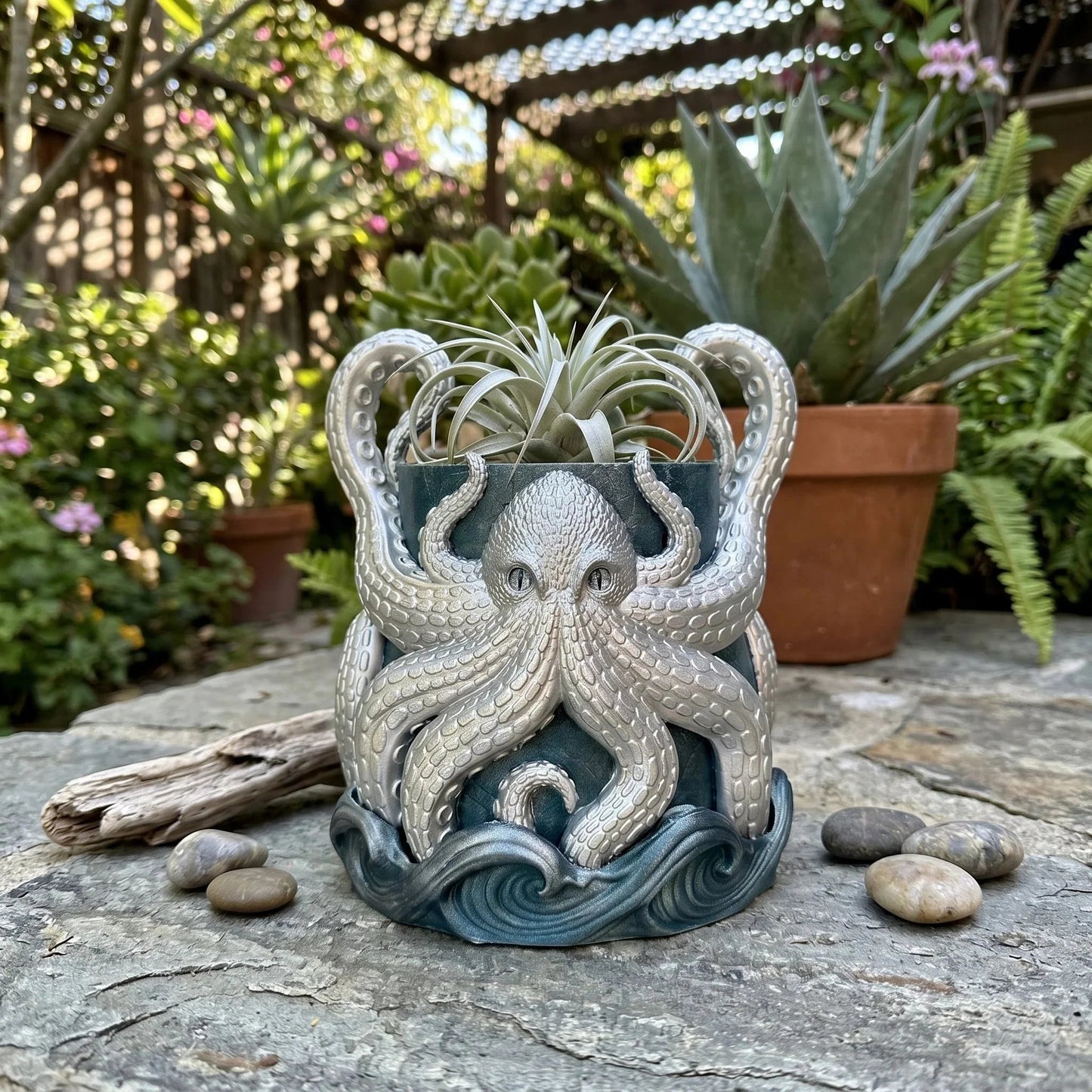 🥳3D Printed Kraken Planter – Octopus Planter with Tray🔥BUY 2 GET 10% OFF