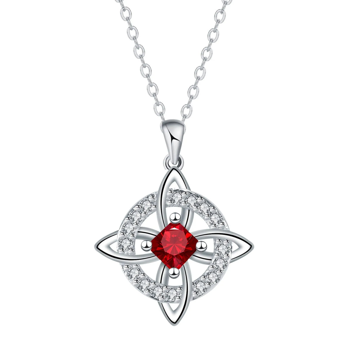 Mystical Birthstone Witches Knot Necklace – Natural Crystal🔮💞Protect Your Loved Ones