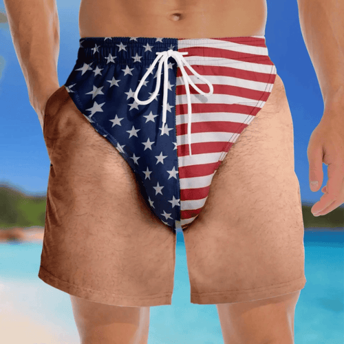 The "Cheeky Commando" Novelty Prank Swim Trunks – Guaranteed to Cause Double-Takes!