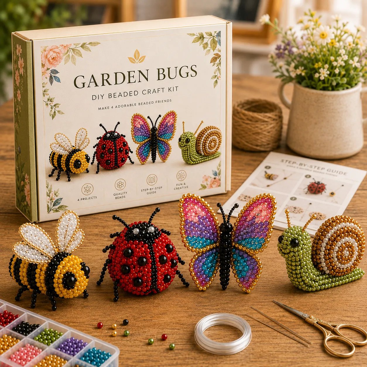 🔥🧵✨ Tiny 3D Beaded Animal DIY Kit(Unfinished Product)