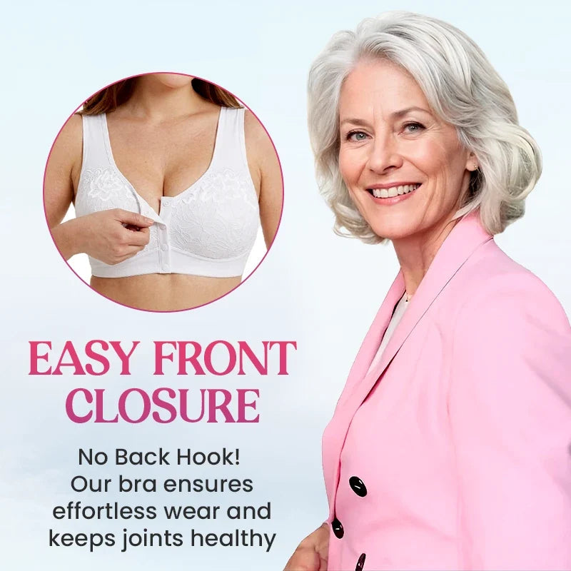 Posy Bra - Front Closure Breathable Cotton Lifting Bra for Seniors