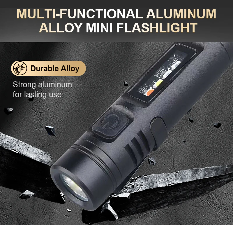 🔦 Mini Multifunctional Aluminum Alloy Flashlight – Compact, Durable & Versatile