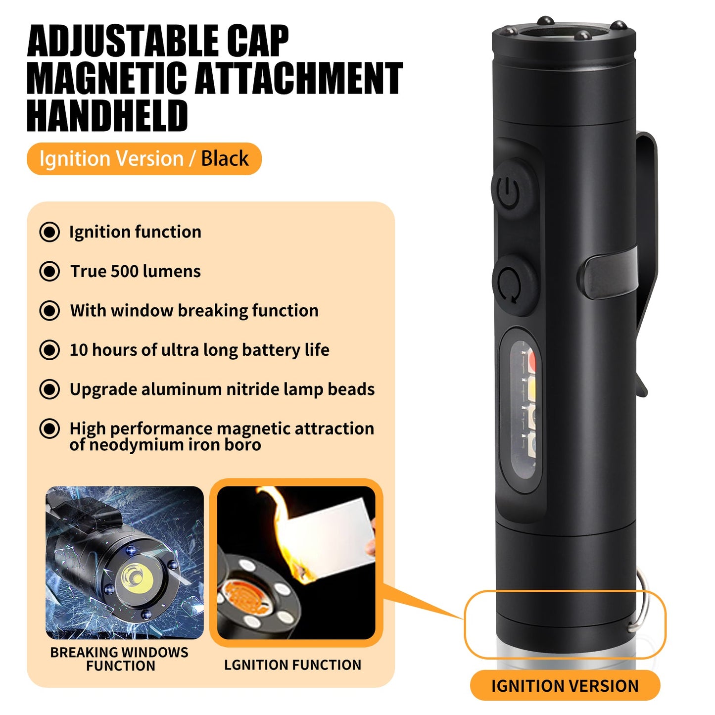 🔦 Mini Multifunctional Aluminum Alloy Flashlight – Compact, Durable & Versatile