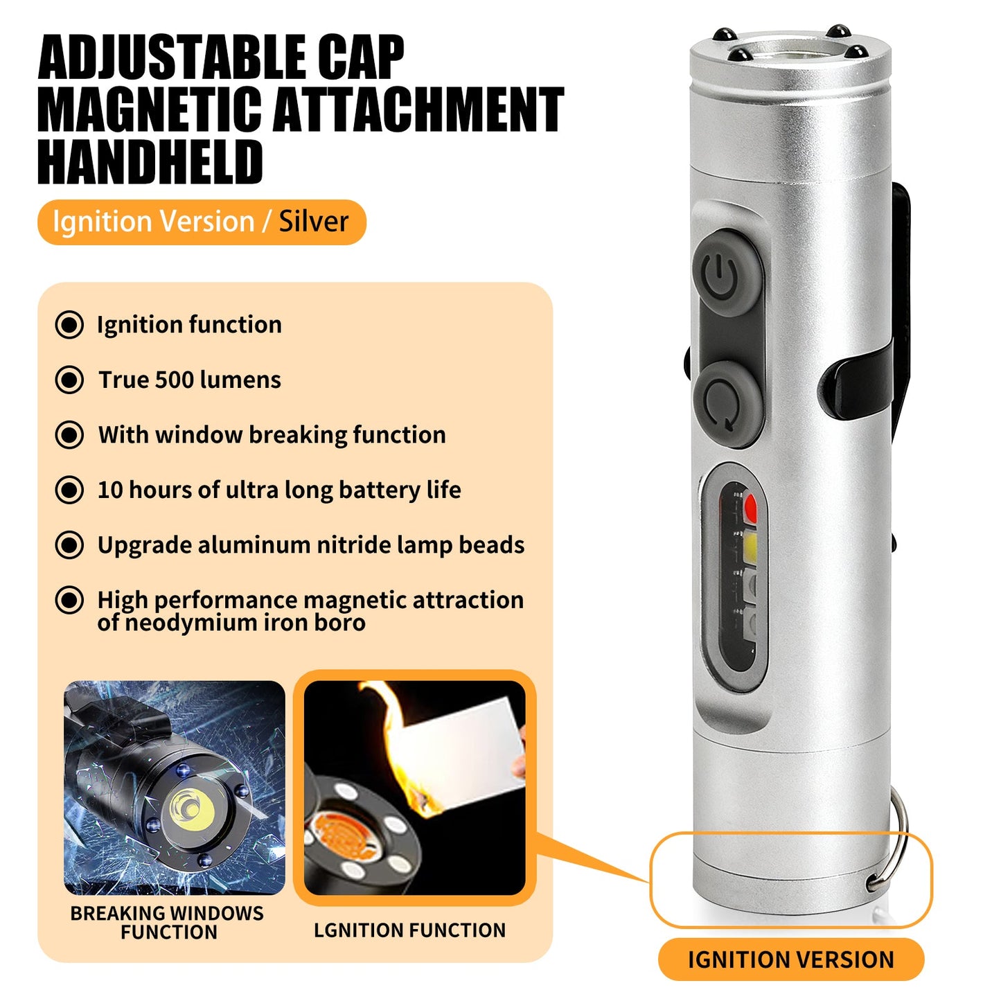 🔦 Mini Multifunctional Aluminum Alloy Flashlight – Compact, Durable & Versatile