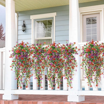 🌷Outdoor cascading daisy and eucalyptus flowers – UV resistant