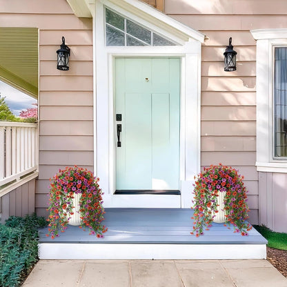 🌷Outdoor cascading daisy and eucalyptus flowers – UV resistant