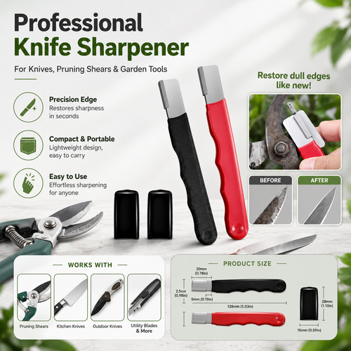 Professional 3-in-1 Knife Sharpener — Restore Any Blade in 10 Seconds