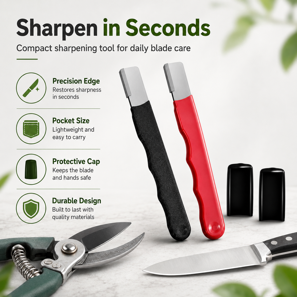 Professional 3-in-1 Knife Sharpener — Restore Any Blade in 10 Seconds