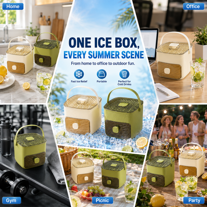 ☀️One‑Press Portable Ice Cube Tray🧊 Drawer‑Type Design for Quick Ice Making