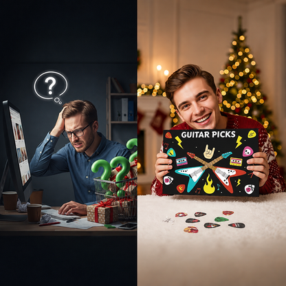 Christmas Guitar Pick Countdown Blind Box