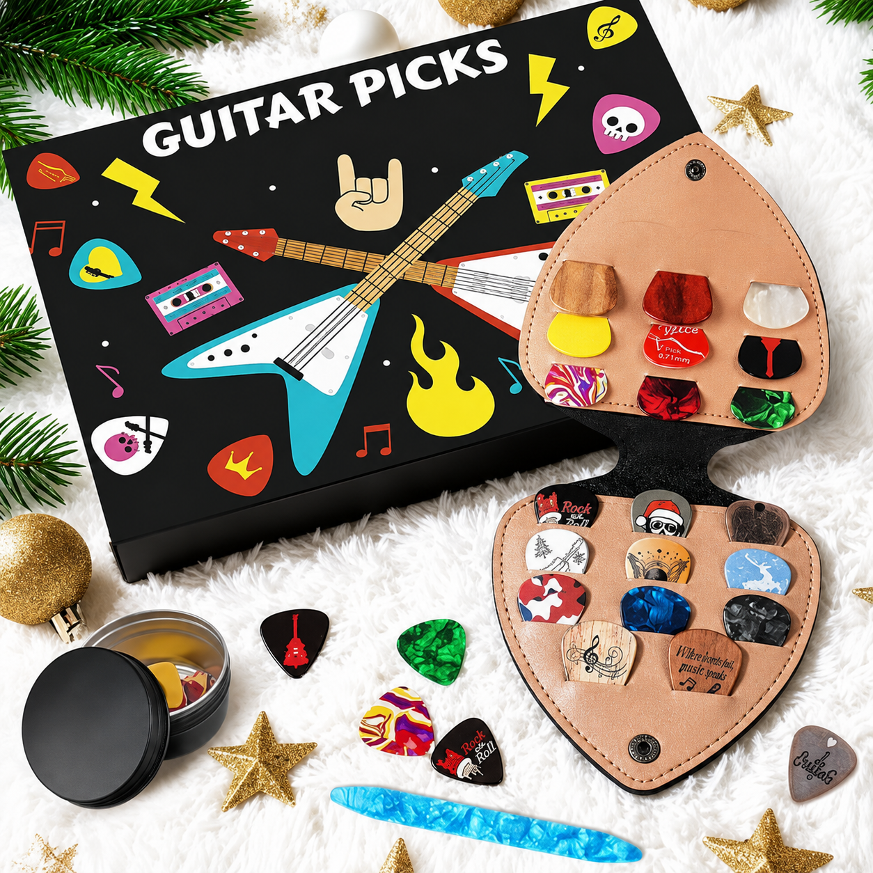 Christmas Guitar Pick Countdown Blind Box