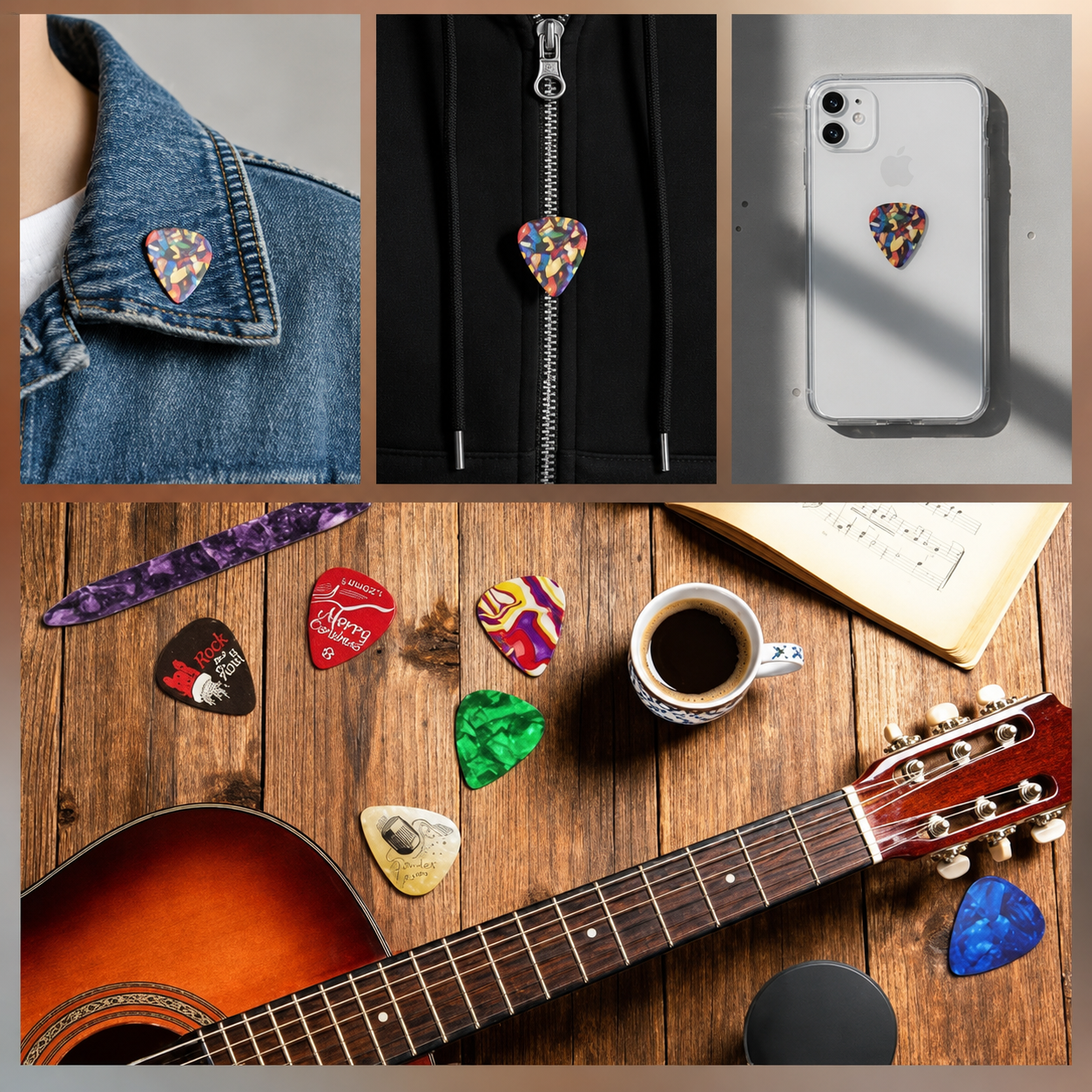 Christmas Guitar Pick Countdown Blind Box