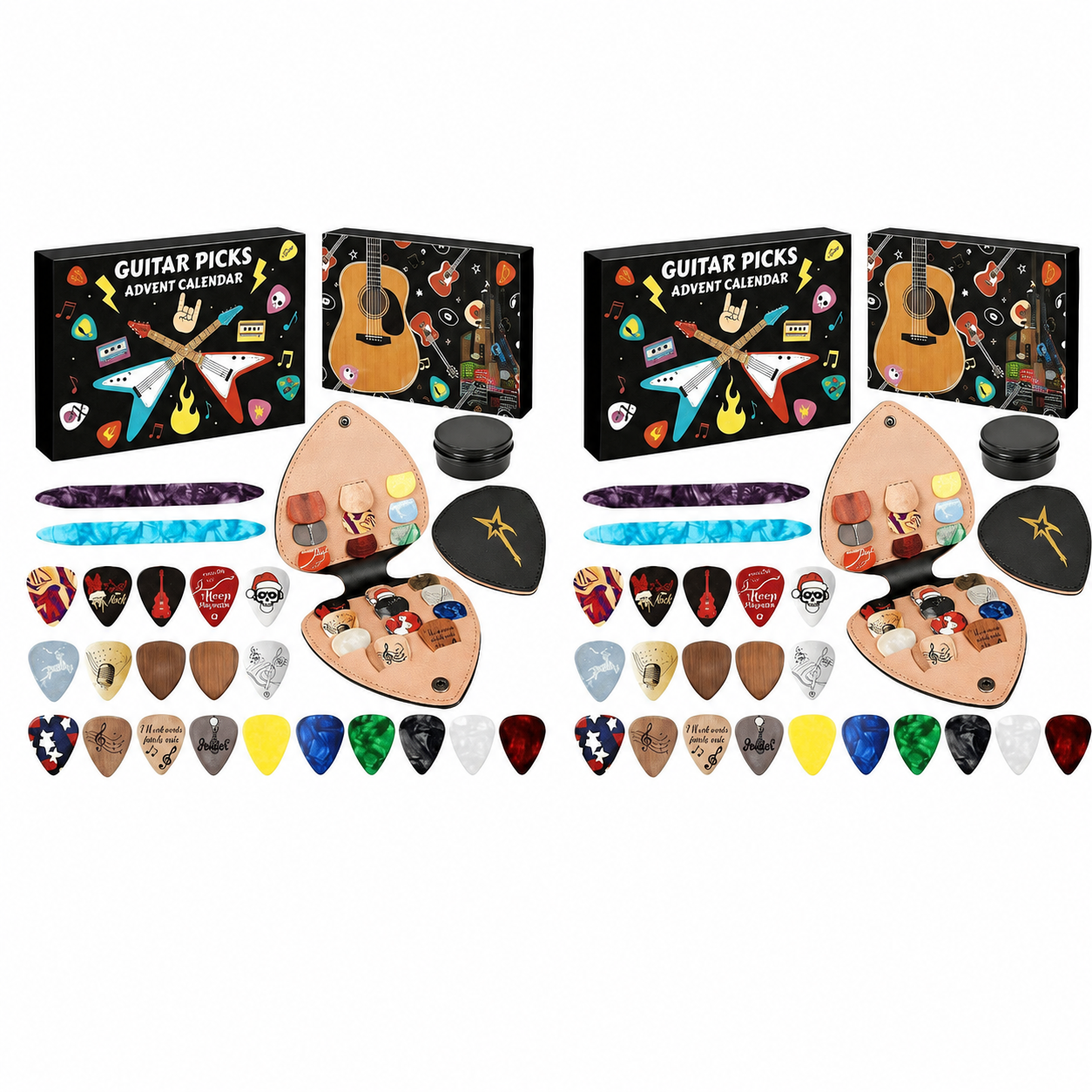Christmas Guitar Pick Countdown Blind Box