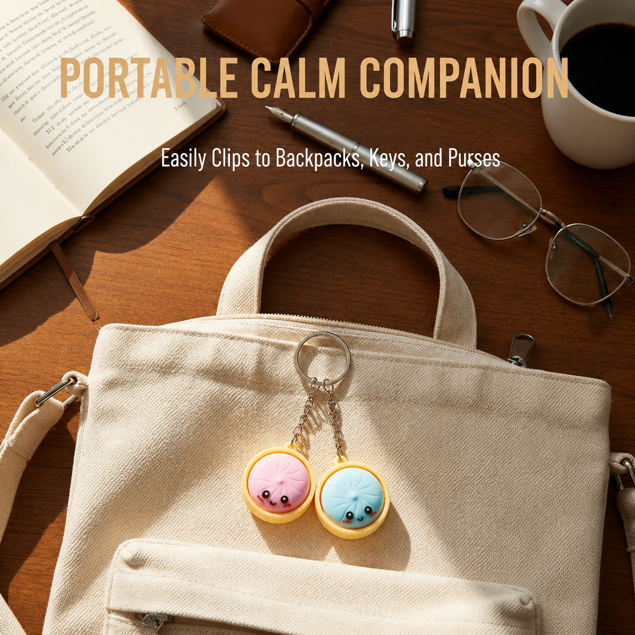 Cute Mini Dumpling Keychain