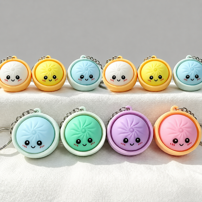 Cute Mini Dumpling Keychain