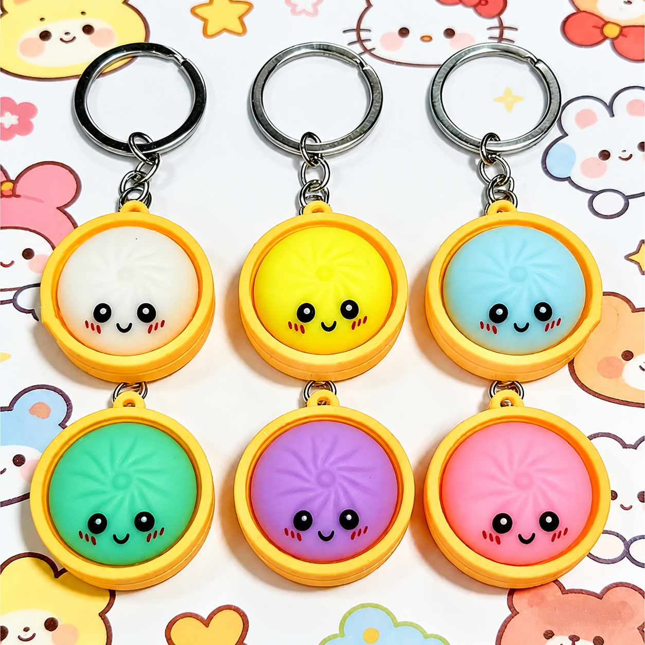 Cute Mini Dumpling Keychain