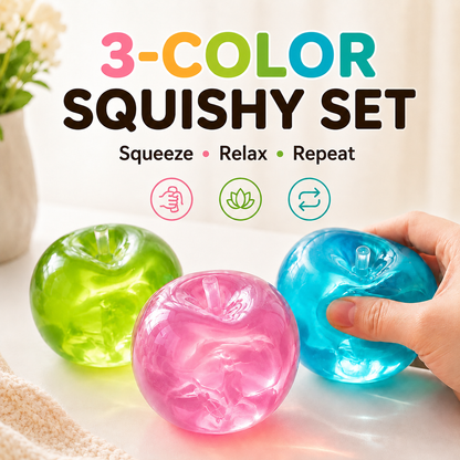 🍎 Viral Apple Squishy Set – Soft, Cute & Addictively Satisfying ✨
