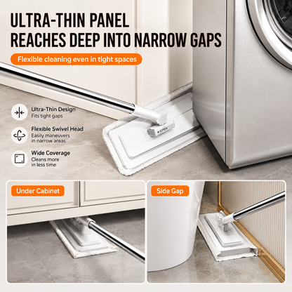 🧹🔥 50% OFF Today! Hands-Free Flat Mop with One-Click Cloth Change