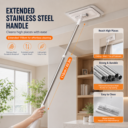 🧹🔥 50% OFF Today! Hands-Free Flat Mop with One-Click Cloth Change