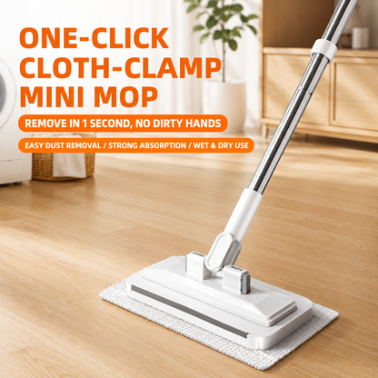 🧹🔥 50% OFF Today! Hands-Free Flat Mop with One-Click Cloth Change