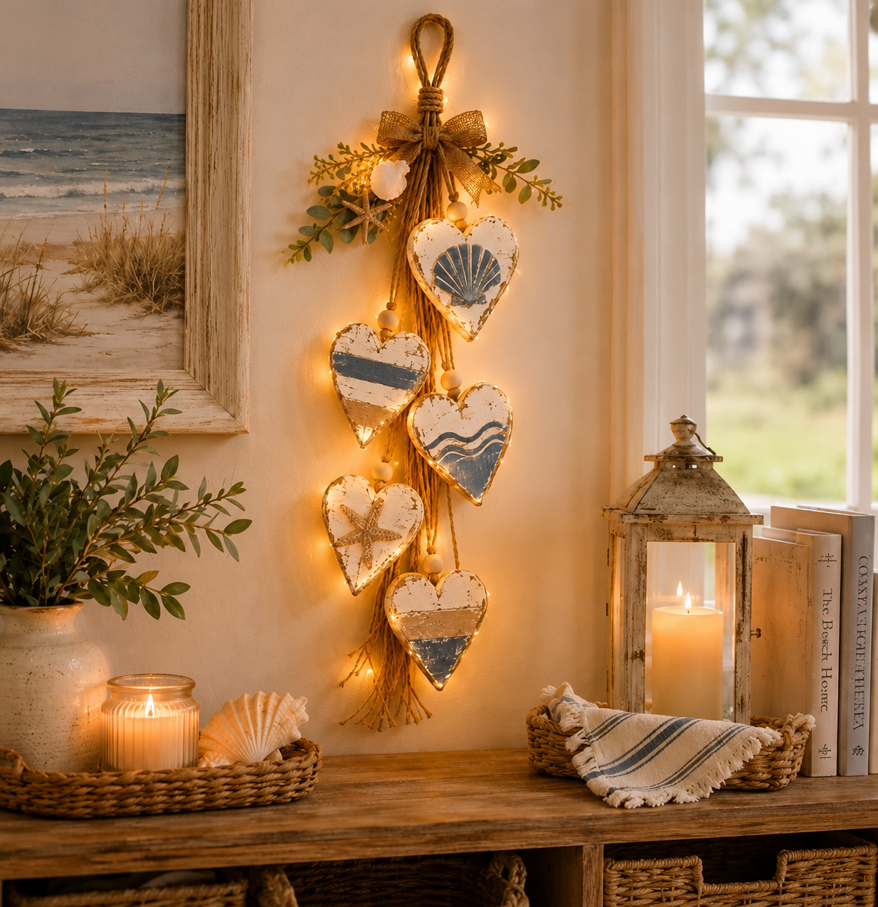 🤎 Hanging Heart Wall Decor - A Heartwarming Gift for Every Home
