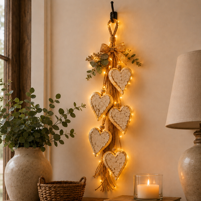 🤎 Hanging Heart Wall Decor - A Heartwarming Gift for Every Home