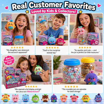 ✨ Magic Jellykins Water Reveal Squishy Plush Toy - 16 Styles to Collect