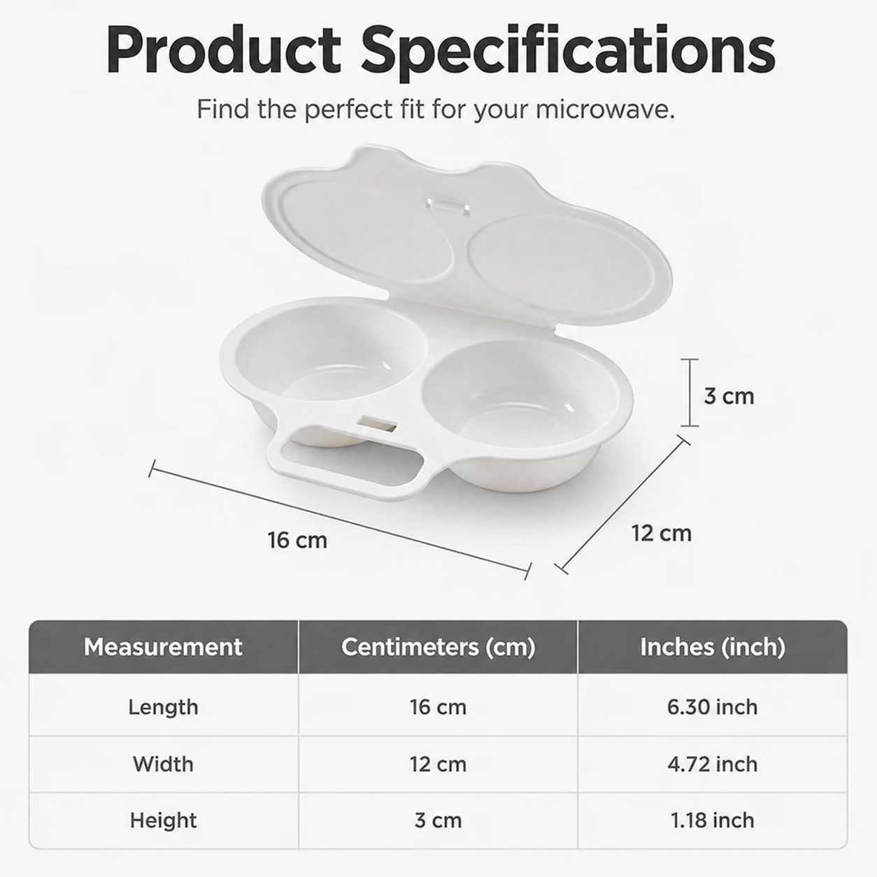 🥳2026 HOT SALE🥳💞50K+ SOLD! 🥚✨ 50% OFF + BUY 1 GET 1 FREE! Dual Cavity Microwave Egg Poacher – Quick oil‑free cooking, food‑grade PP & versatile. Perfect for busy mornings – healthy breakfast in minutes! ⚡🍳
