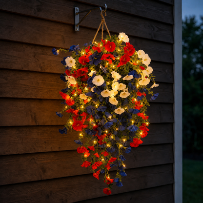 ✨🇺🇸 Celebrate America’s 250th Anniversary with Patriotic Hanging Flower Baskets