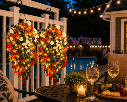 ✨🇺🇸 Celebrate America’s 250th Anniversary with Patriotic Hanging Flower Baskets