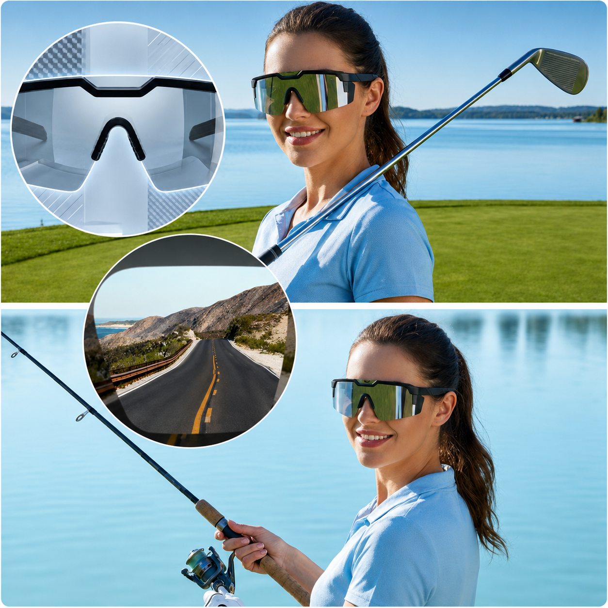 New-Polarized Performance Cycling Sunglasses