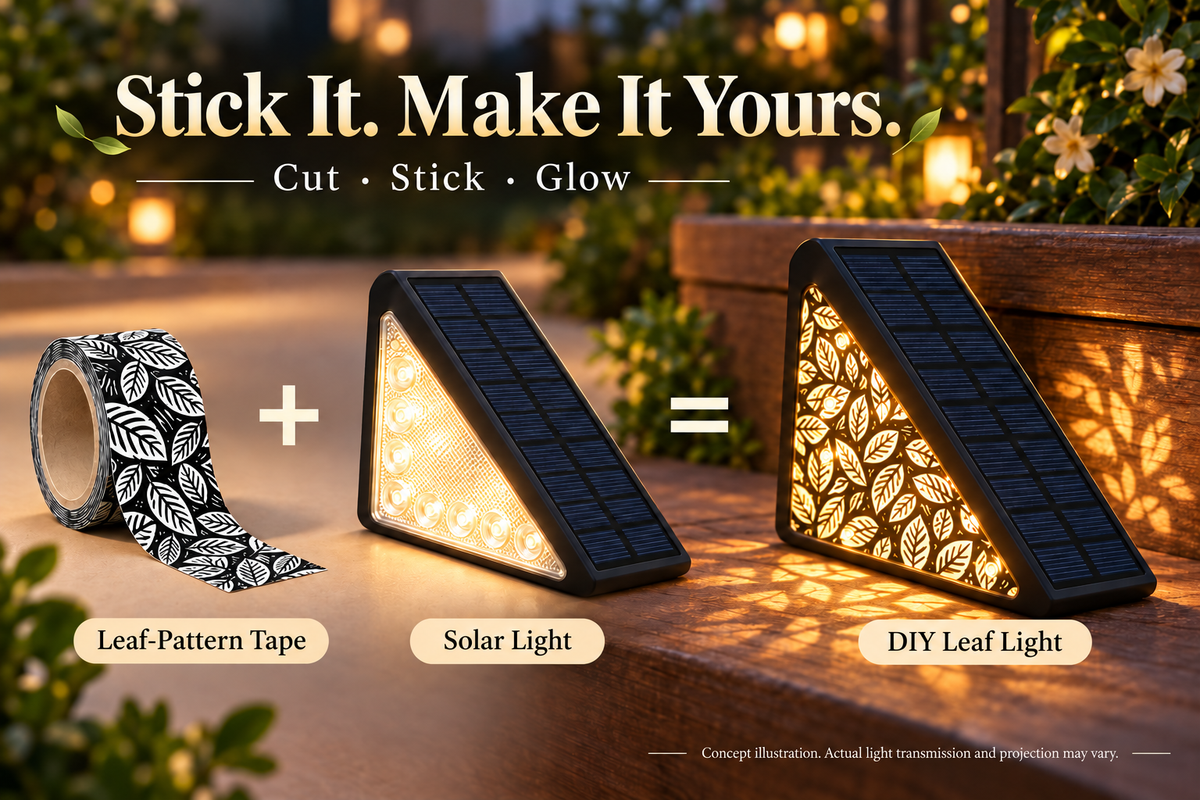 🌙 50% OFF! Solar Motion Sensor Step Lights – Long-Lasting Battery, IP65 Waterproof & DIY Custom Floral Glow. No Wiring for Gardens, Decks & Pathways.