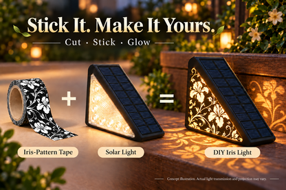 🌙 50% OFF! Solar Motion Sensor Step Lights – Long-Lasting Battery, IP65 Waterproof & DIY Custom Floral Glow. No Wiring for Gardens, Decks & Pathways.