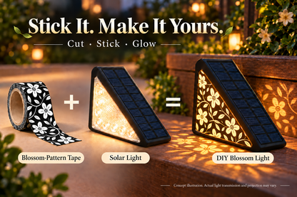 🌙 50% OFF! Solar Motion Sensor Step Lights – Long-Lasting Battery, IP65 Waterproof & DIY Custom Floral Glow. No Wiring for Gardens, Decks & Pathways.