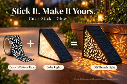 🌙 50% OFF! Solar Motion Sensor Step Lights – Long-Lasting Battery, IP65 Waterproof & DIY Custom Floral Glow. No Wiring for Gardens, Decks & Pathways.